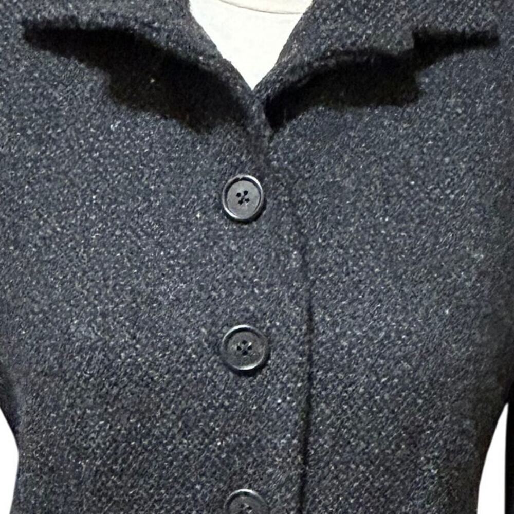 Lauren Ralph Lauren Charcoal Wool Blend Button Blazer Jacket Women's Size 4 - Picture 3 of 11